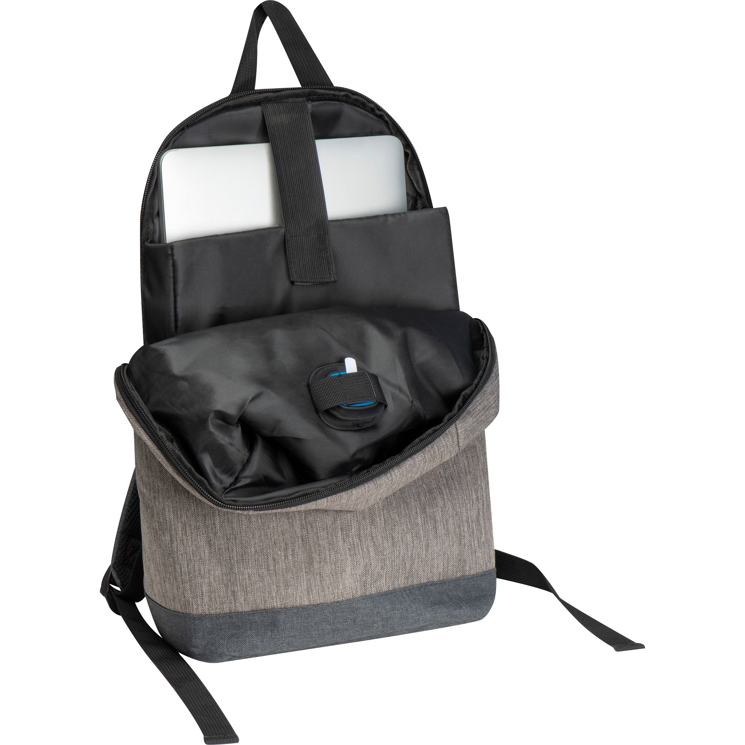 MA63247-07Rucksack mit integriertem LED Licht SANDRO_ silbergrau