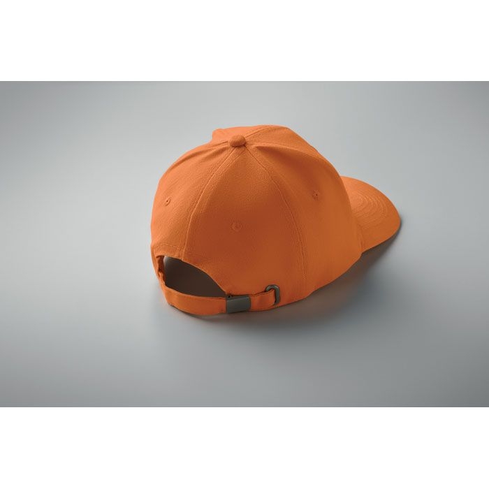 MO1464-10Buffalo Baseball cap 6 panels 260g_m²_ orange