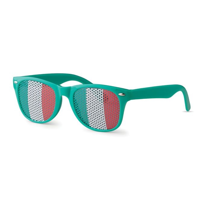 MO9275-09Flag Fun Fan Sonnenbrille_ Gruen