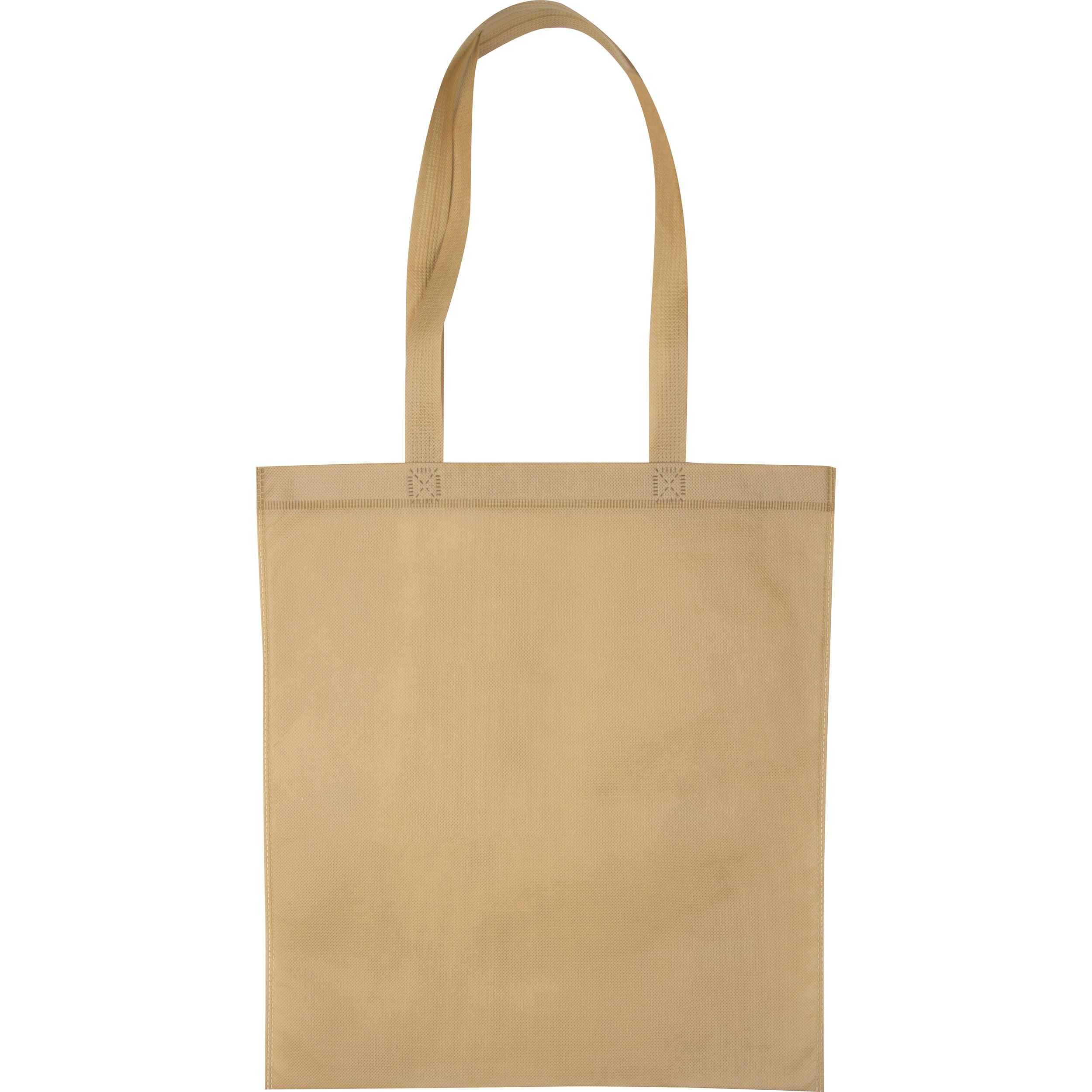 MA63651-13Non Woven Tasche mit langen Henkeln GIANLUCA_ beige