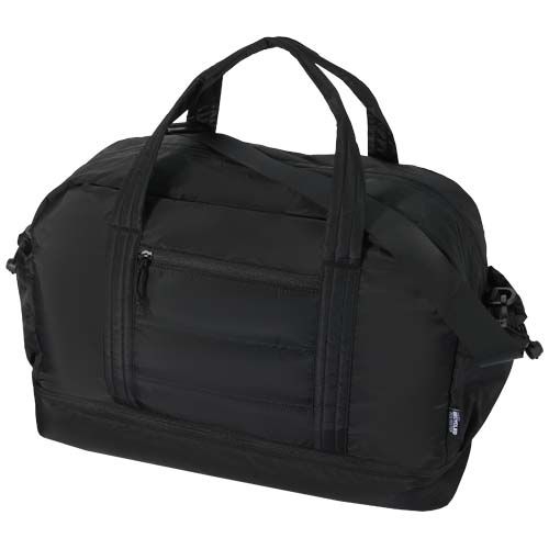 PF130115-3Puffer GRS recycelte Reisetasche mit isoliertem Boden 30L_ schwarz