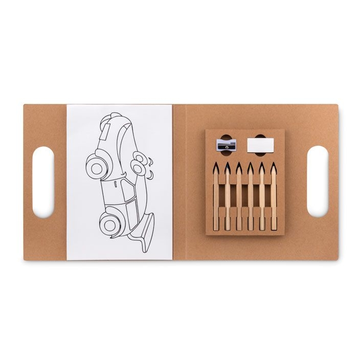 Folder2 Go Malset mit 6 Buntstiften