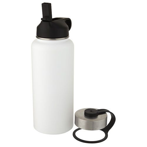 PF100682-1Supra 1 l Kupfer-Vakuum Isolierflasche mit 2 Deckeln_ weiss
