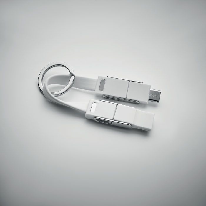 MO6820-06Key C Schluesselanhaenger 4in1 Kabel_ Weiss