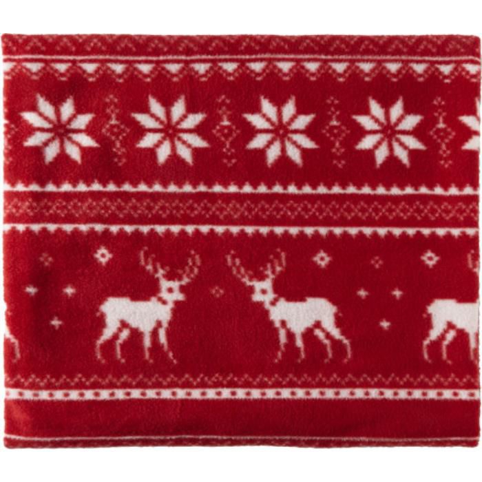 GI8529-08Decke aus Fleece Jane_ Rot