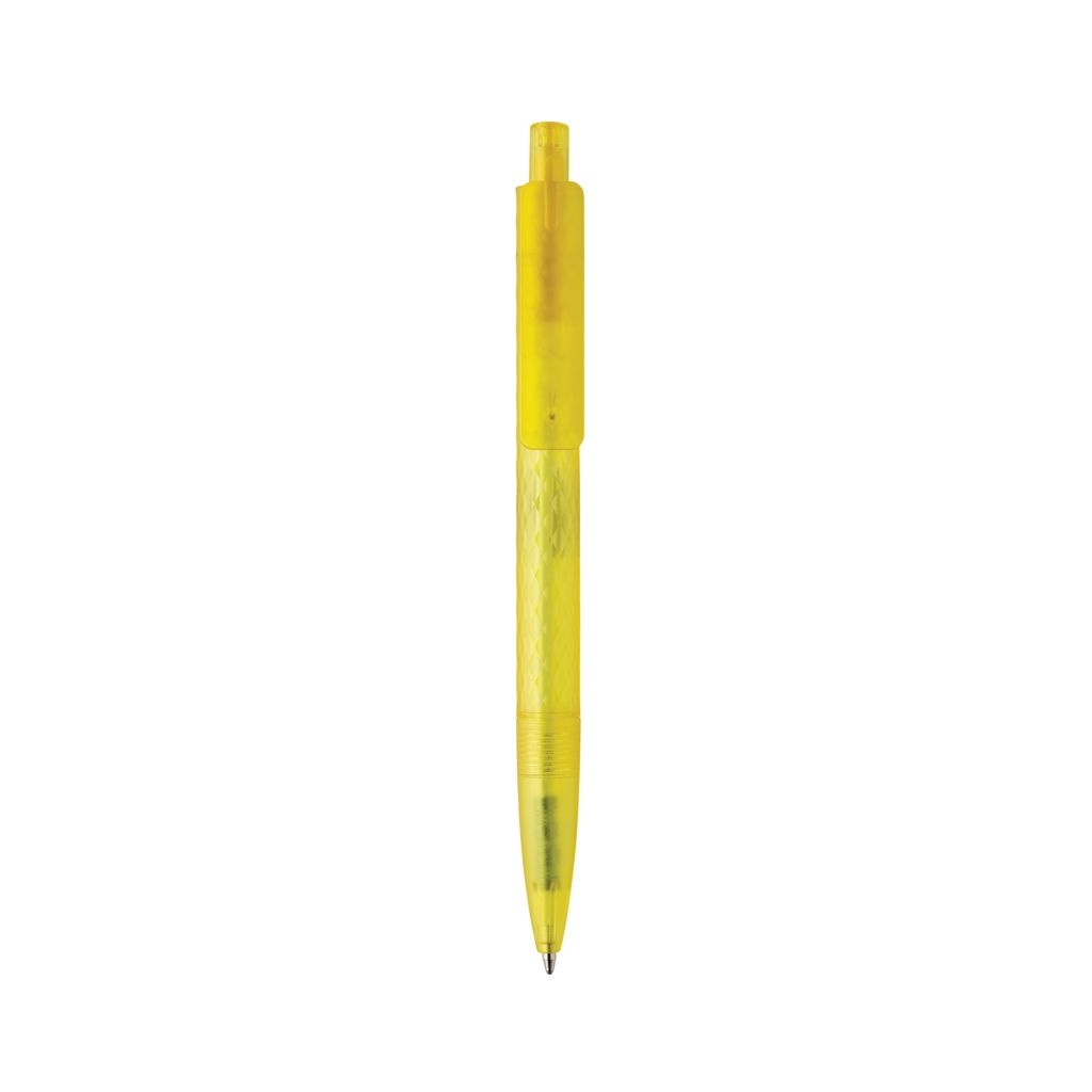 XDP611.33-06X3 Frosted-Pen aus GRS recyceltem PC_ gelb