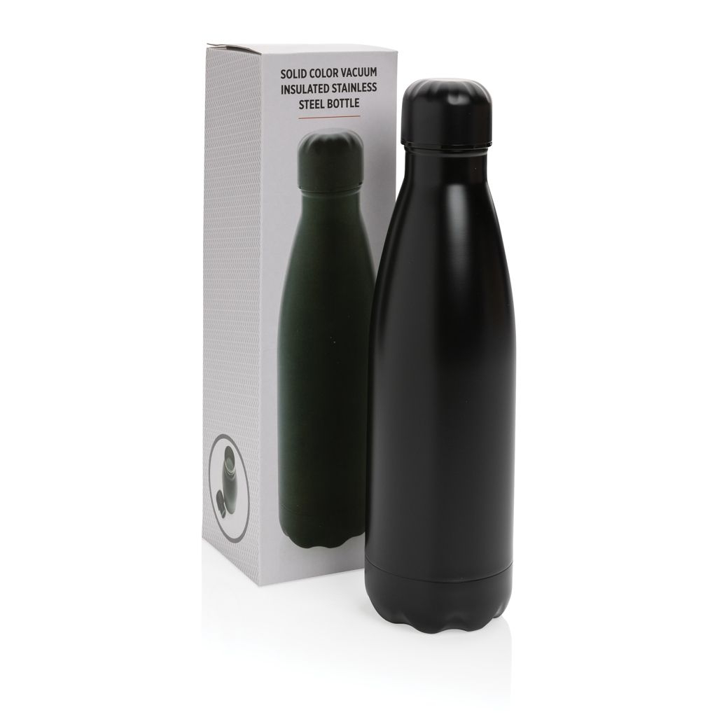 XDP436.46-1Einfarbige Vakuumisolierte Stainless Steel Flasche_ schwarz