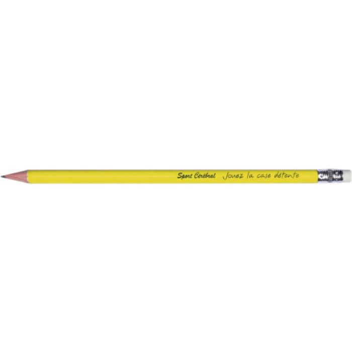 Bleistift mit Radiergummi Isaac, Gelb