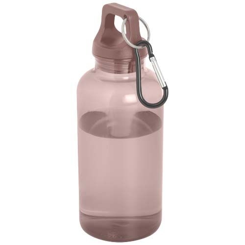 PF100778-9Oregon 400 ml RCS-zertifizierte Trinkflasche aus recyceltem Kunststoff mit Karabiner _ altrosa