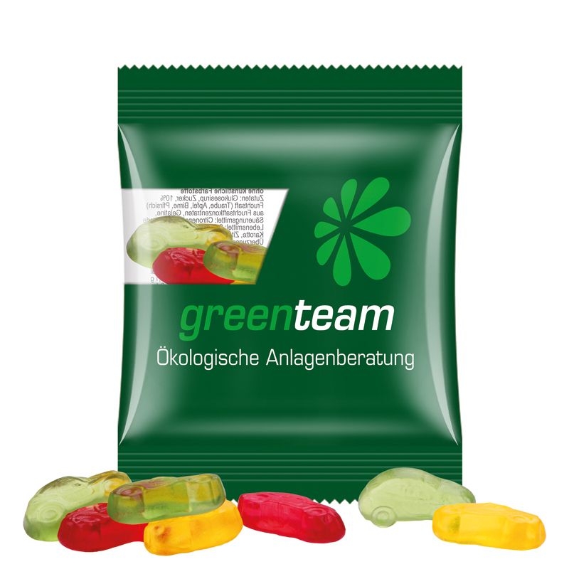 JG15061-8Minituete 10 g Trolli Fruchtgummi Standardformen_ Auto_ transparente Folie