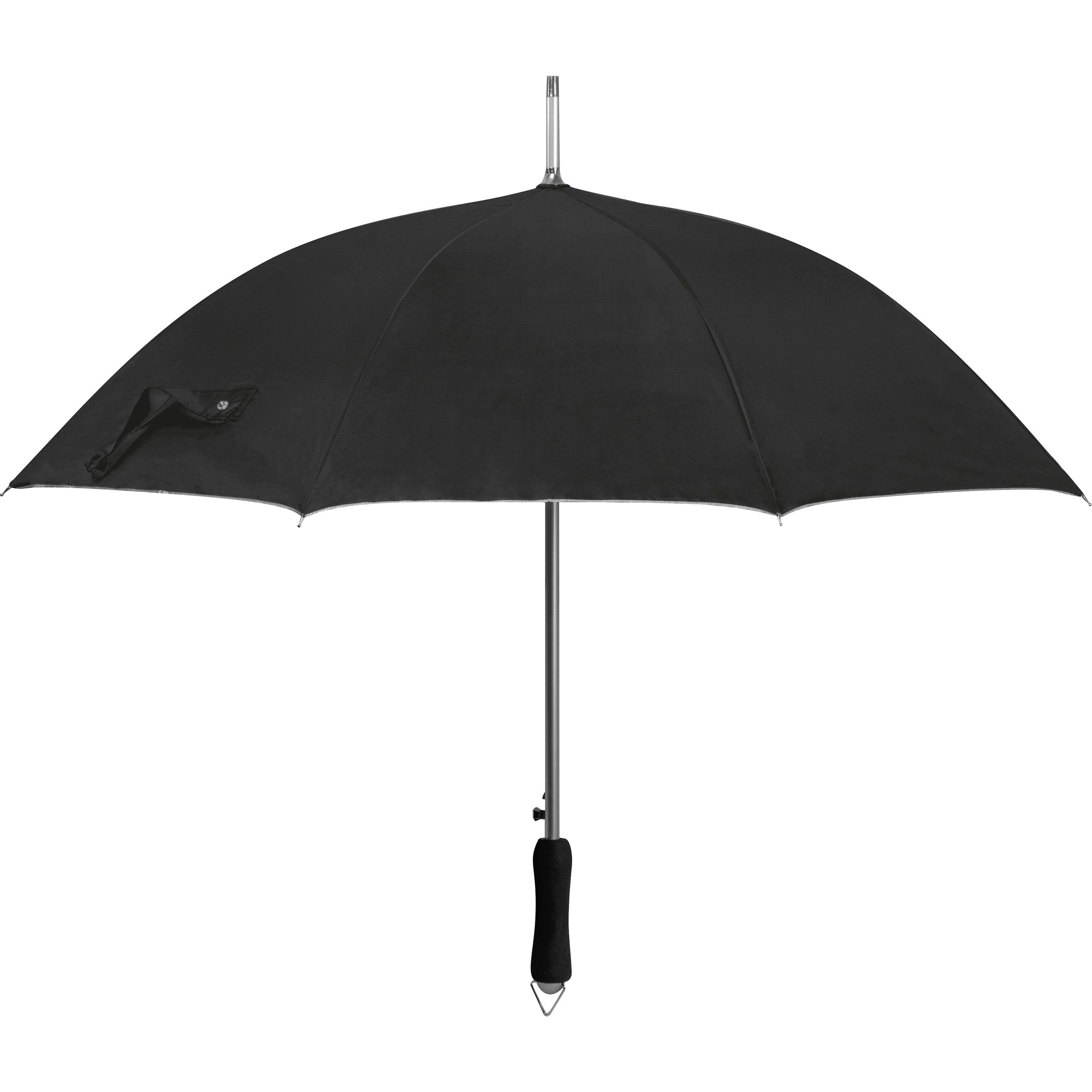 MA45202-03Automatikschirm aus Polyester mit Aluminium Gestaenge und UV Schutz_ schwarz