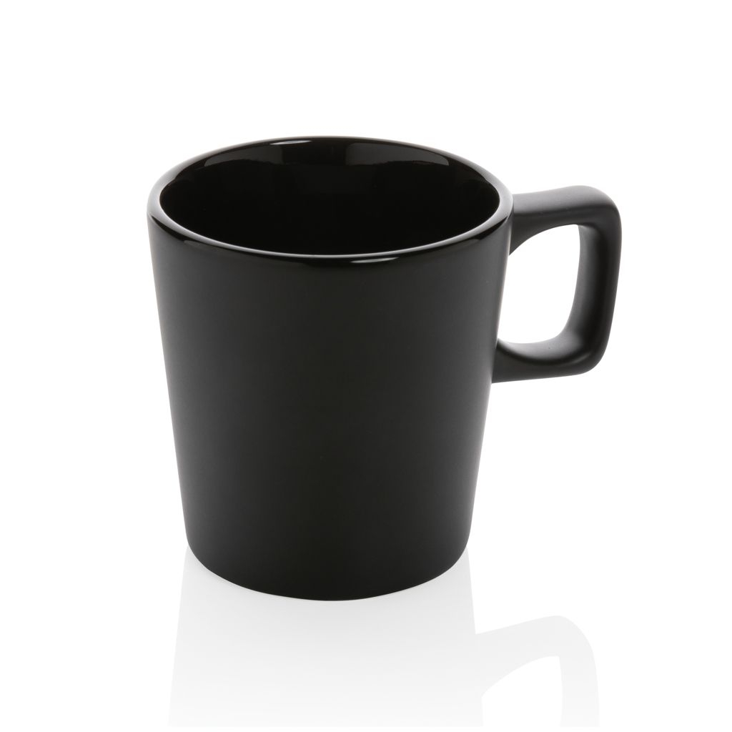 XDP434.05-1Moderne Keramik Kaffeetasse_ 300ml_ schwarz