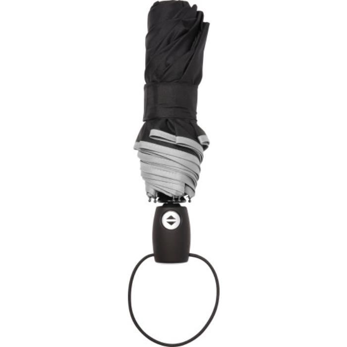 GI4939-27Automatik Taschenschirm aus Pongee-Polyester Ben_ Hellgrau