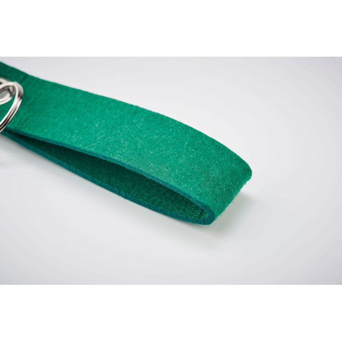 Suora RPET-Filz-Schlüsselanhänger, grün