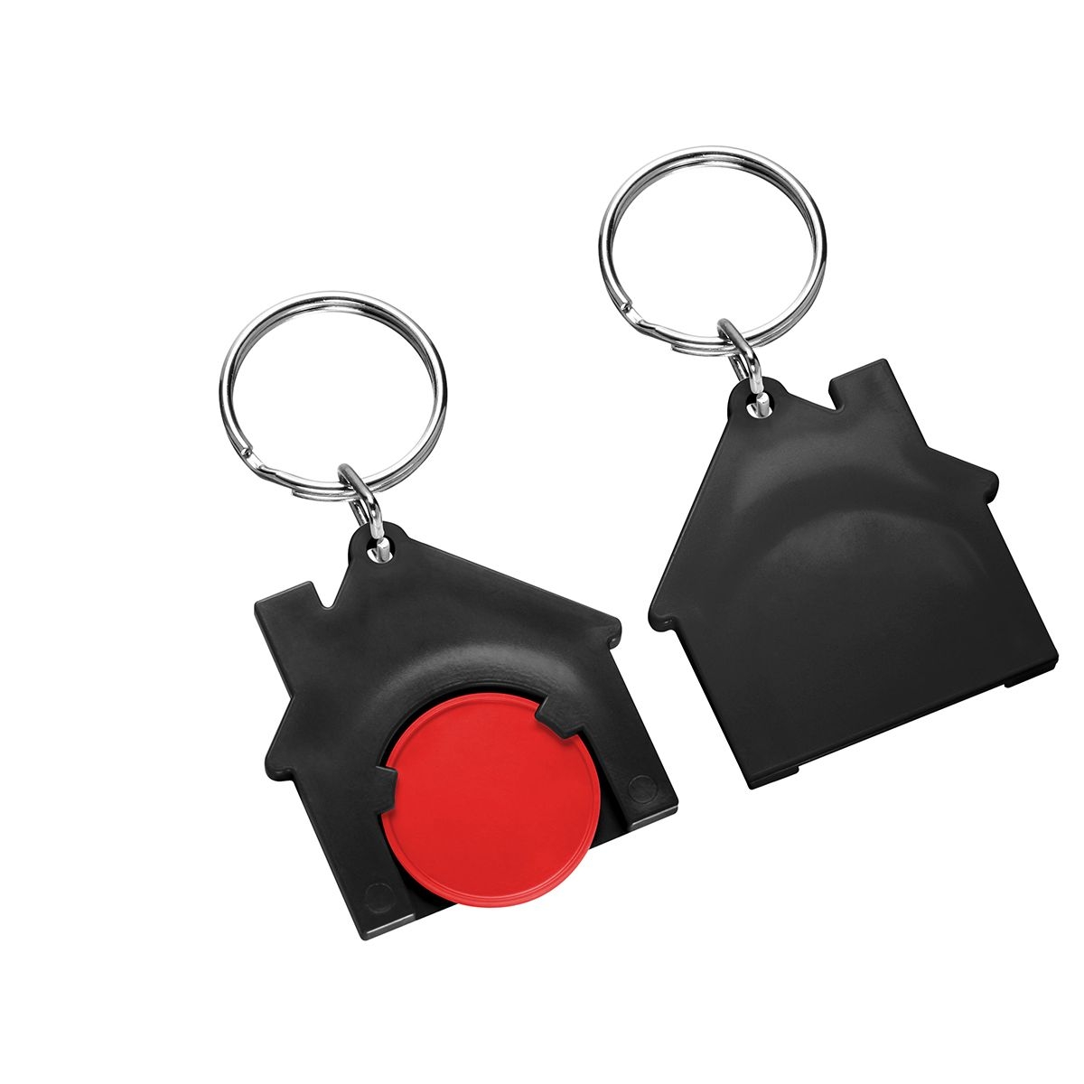 HE7516R-1-6Chiphalter mit 1€-Chip _Haus_ rot_ schwarz HE7516R-1-6Chiphalter mit 1€-Chip _Haus_ rot_ schwarz