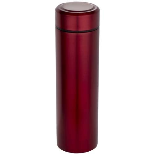 PF100826-2Taylor 450 ml Doppelwand Isolierflasche aus Edelstahl mit Teesieb_ rot