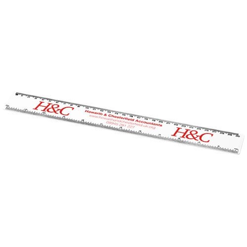 PF210535-6Renzo 30 cm Kunststofflineal_ weiss