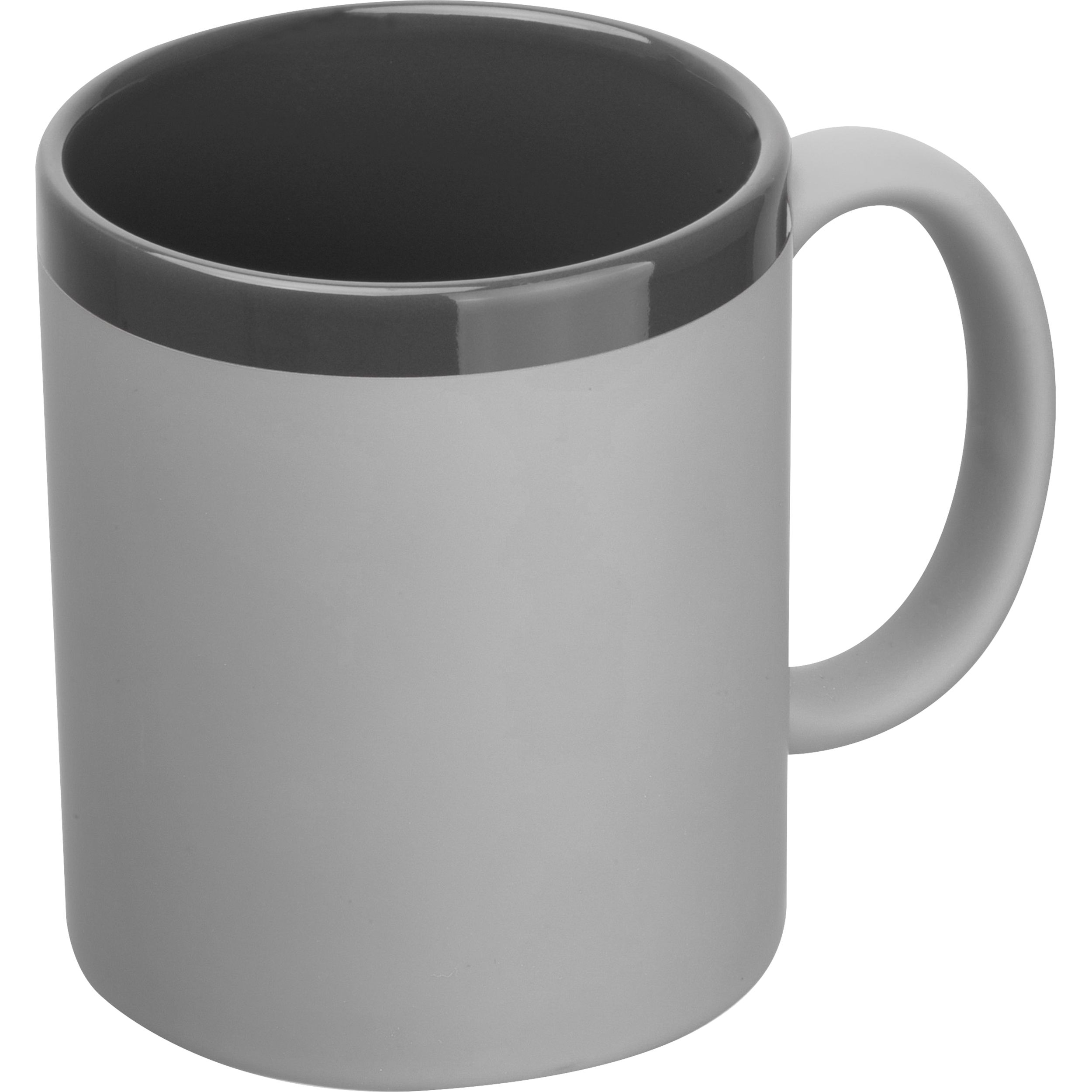 MA85497-07Keramiktasse 300ml  RONALD_ silbergrau