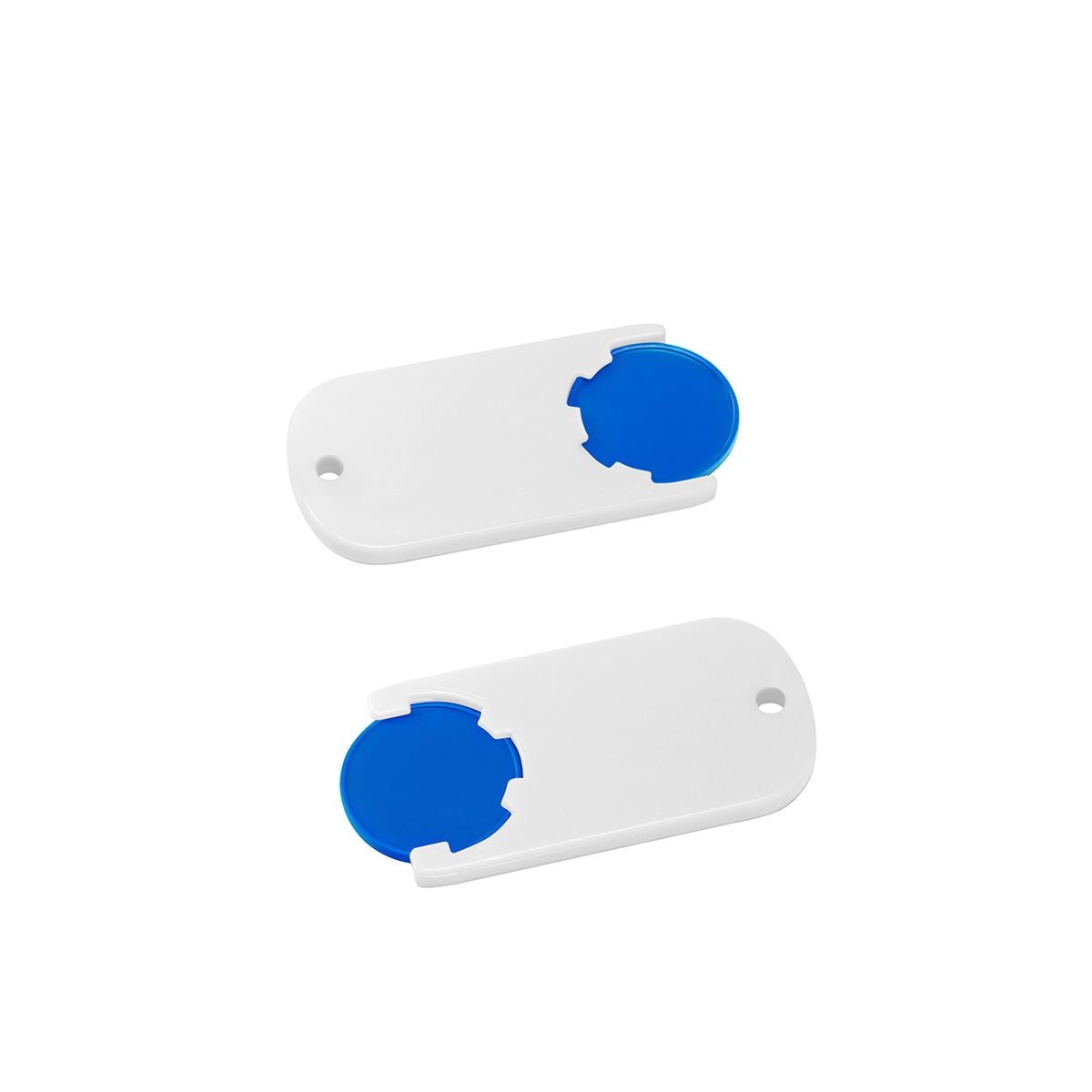 HE7439-3-0Chiphalter mit 1€-Chip _Alpha_ blau_ weiss HE7439-3-0Chiphalter mit 1€-Chip _Alpha_ blau_ weiss