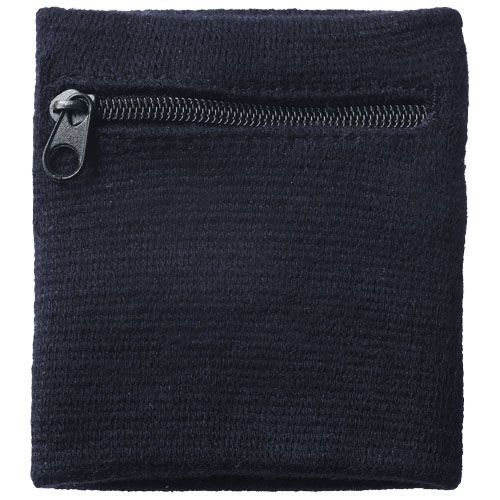 PF548857-1Brisky Schweissband mit Reissverschlusstasche_ schwarz