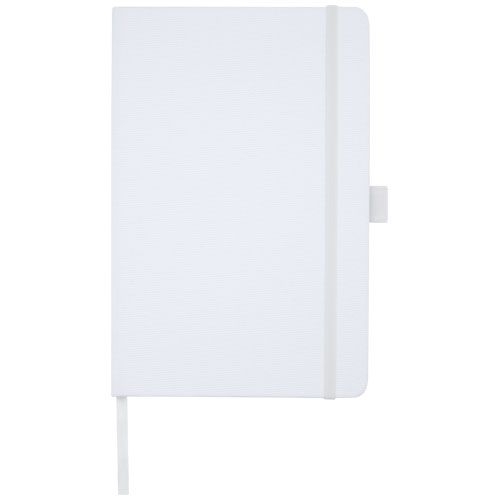 PF107763-1Honua A5 Notizbuch aus recyceltem Papier mit Cover aus recyceltem PET_ weiss