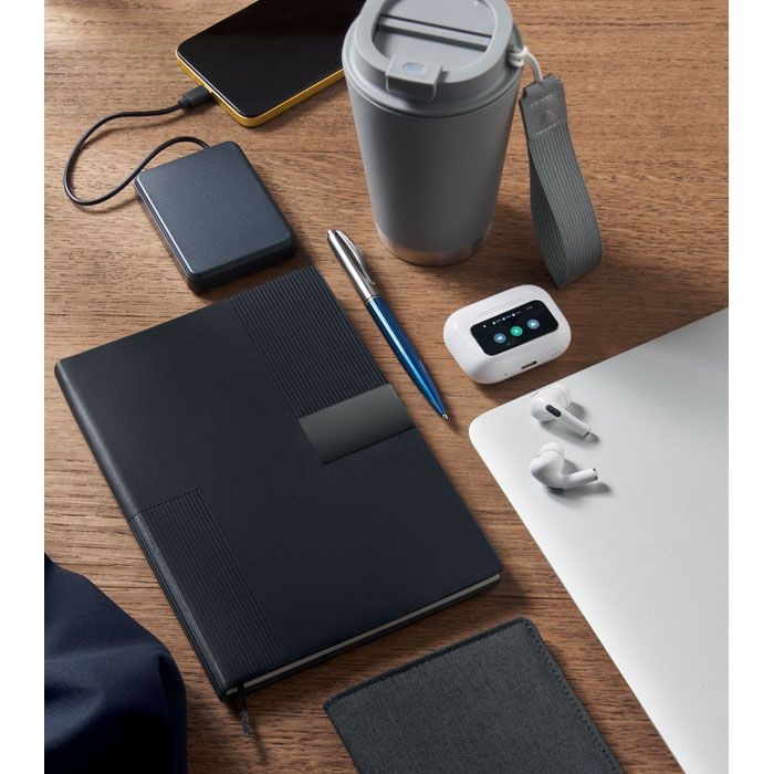 MO2645-03Treze DIN A5 Notizbuch PU_ schwarz