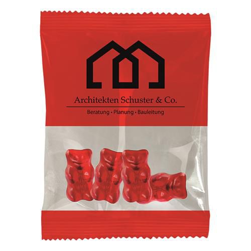 HARIBO Goldbären - Spezial Werbetüte,Erdbeere, transparent