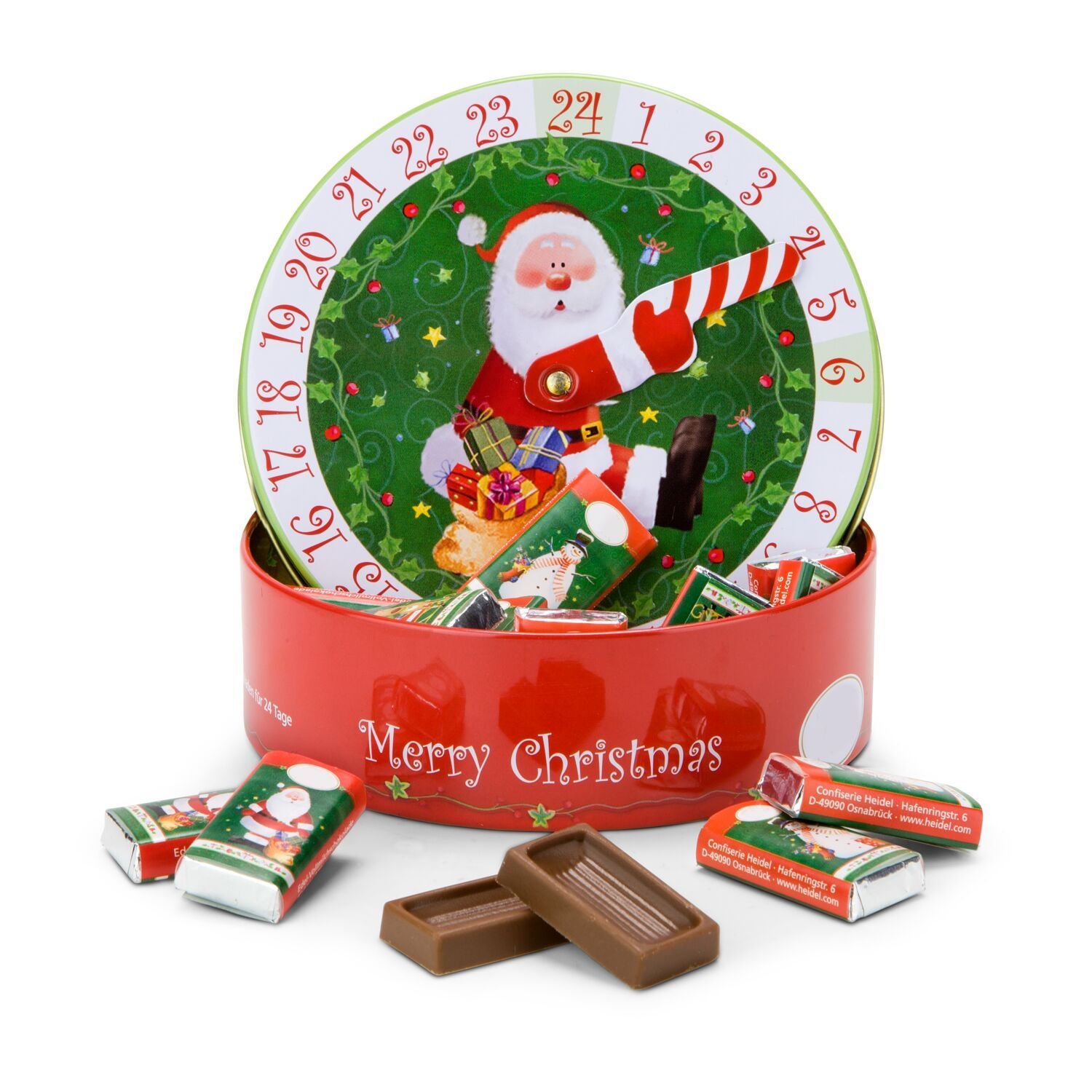 RP2070Runder Schokoladen Adventskalender