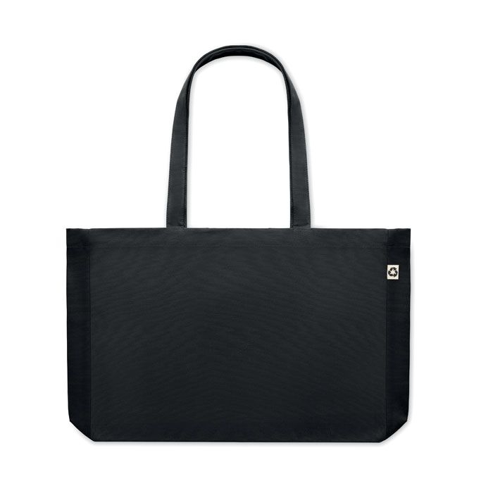 MO6380-03Respect Coloured Recycelte Canvas-Tasche_ Schwarz
