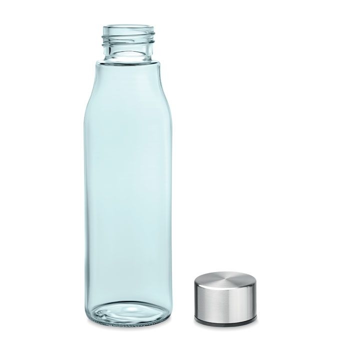 MO6210-23Venice Trinkflasche Glas 500 ml_ Transparent Blau