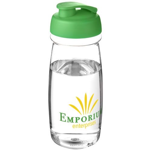 PF210054-22H2O Active® Pulse 600 ml Sportflasche mit Klappdeckel_ transparent_gruen