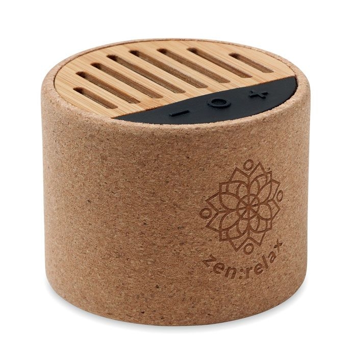 MO6819-13Round _ Wireless Lautsprecher Kork_ Beige