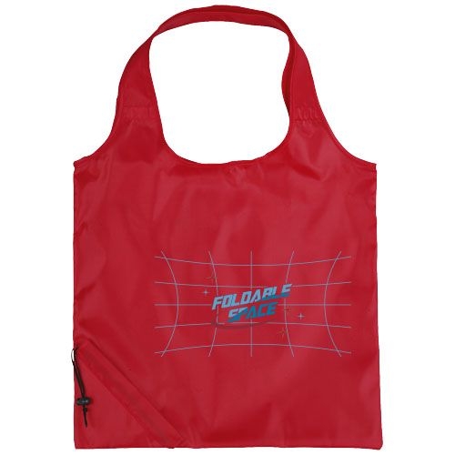 PF120119-3Bungalow faltbare Polyester Tragetasche 7L_ rot
