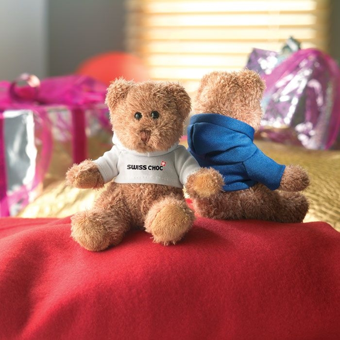 MO7375-06Johnny Teddybaer mit Hoody_ Weiss
