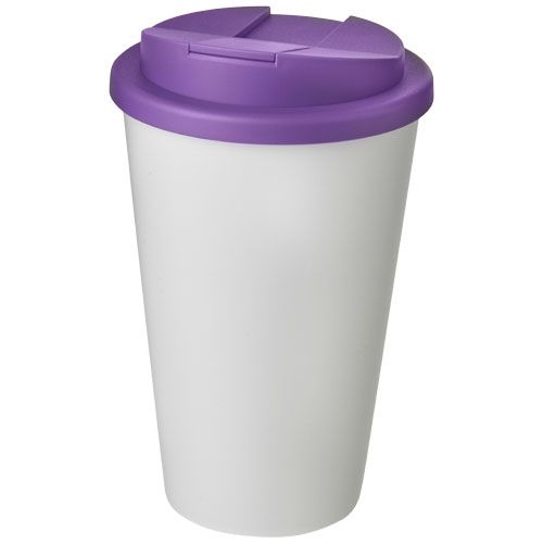 PF210695-10Americano® 350 ml Isolierbecher mit auslaufsicherem Schraubverschluss_ weiss_lila PF210695-10Americano® 350 ml Isolierbecher mit auslaufsicherem Schraubverschluss_ weiss_lila