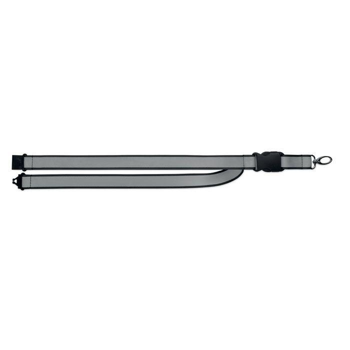 MO2825-03Tosee Reflektierendes RPET-Lanyard_ schwarz