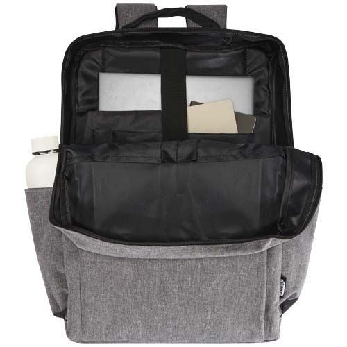 PF130084-1Libra 15_ Laptop-Rucksack aus recyceltem GRS-Material 15 L_ heather grau