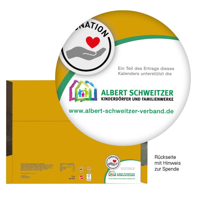 JG20071-2Classic Wand Adventskalender Friedl_ Graspapier_ Friedel Schokotaefelchen_ Individuelles Motiv