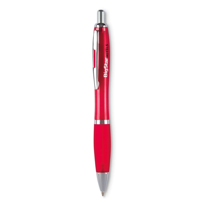 KC3314-25Riocolour Rio Colour Kugelschreiber _ Transparent Rot