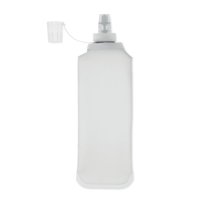 MO2962-26Biter Faltbare Wasserflasche 500ml_ transparent weiss