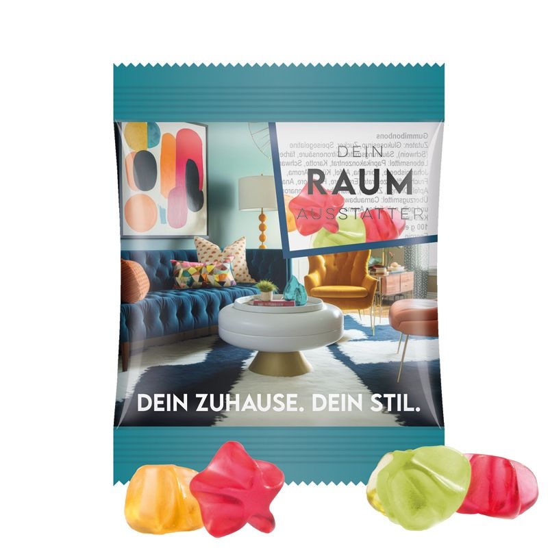 JG10061-4Minituete 10 g Trolli Fruchtgummi Standardformen_ Stern_ transparente Folie