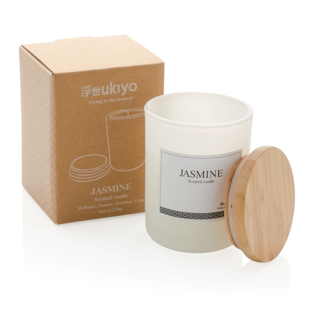 XDP262.94-3Ukiyo Deluxe parfuemierte Kerze mit Bambusdeckel_ weiss