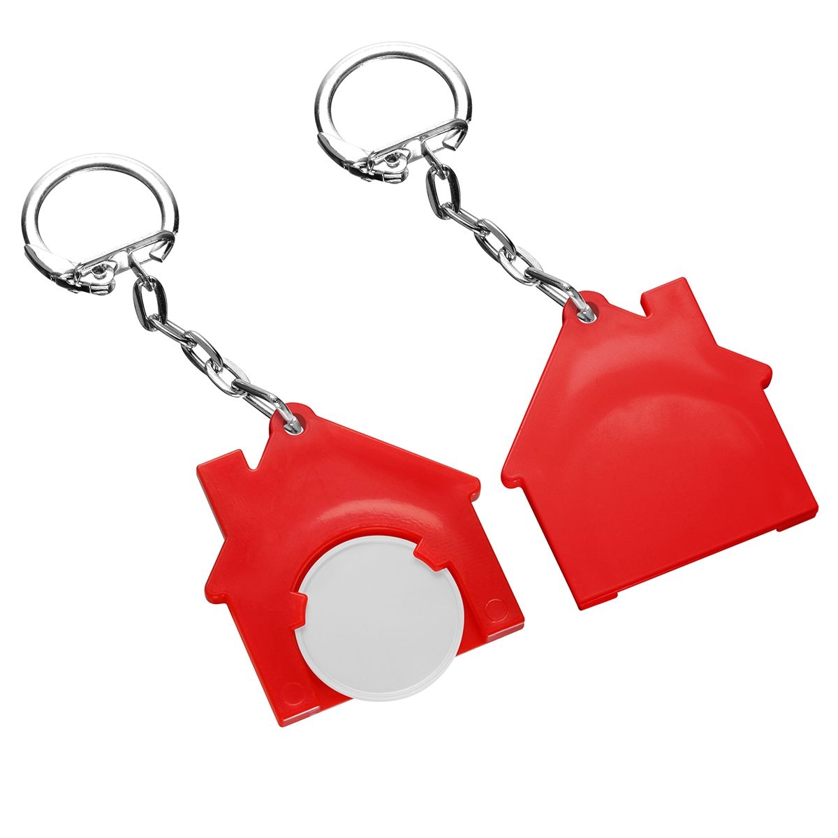 HE7516K-0-1Chiphalter mit 1€-Chip _Haus_ weiss_ rot