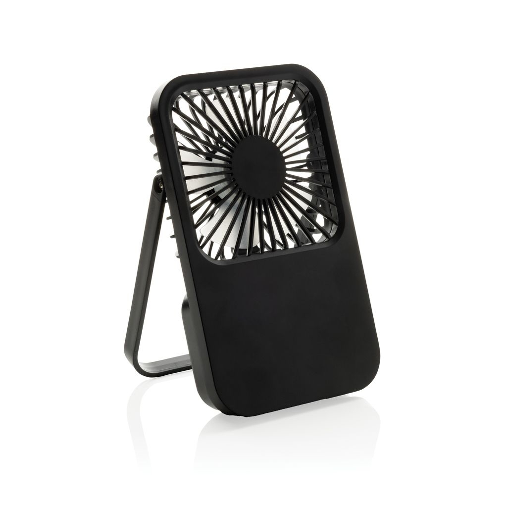 XDP457_08-01Aervina wiederaufladbarer Tischventilator aus RCS rec. ABS_ schwarz