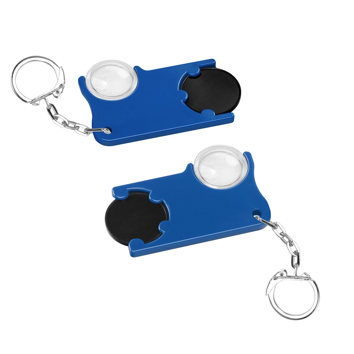 HE8286K-6-3Chiphalter mit 1€-Chip und Lupe_ schwarz_ blau HE8286K-6-3Chiphalter mit 1€-Chip und Lupe_ schwarz_ blau