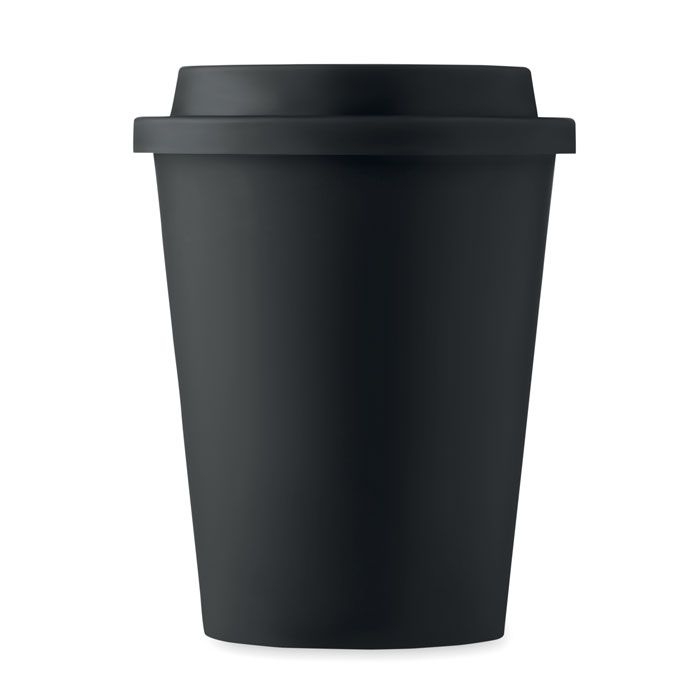 MO6583-03Sora Doppelwandiger Becher PP 300ml_ Schwarz