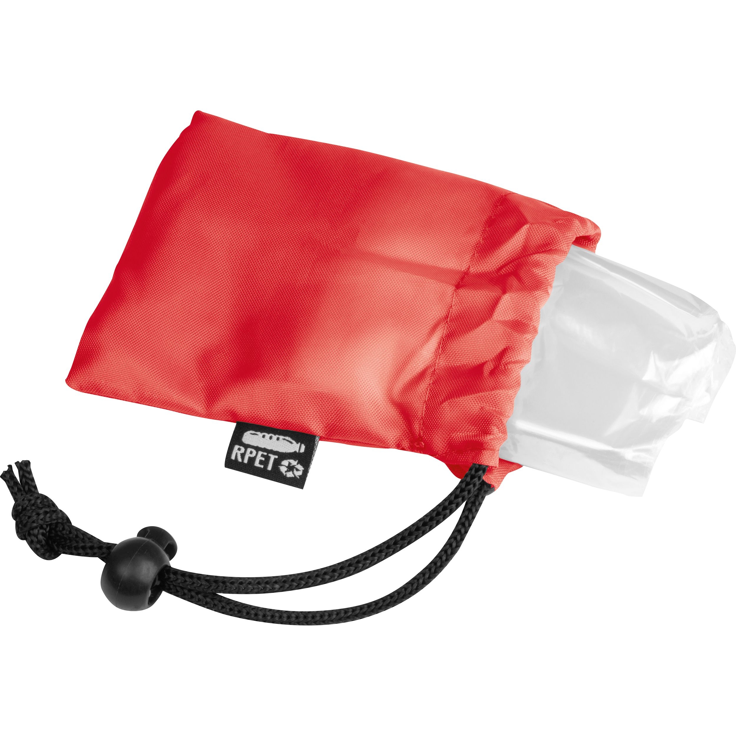 MA43788-05Regenponcho mit Etui aus RPET GEORG_ rot