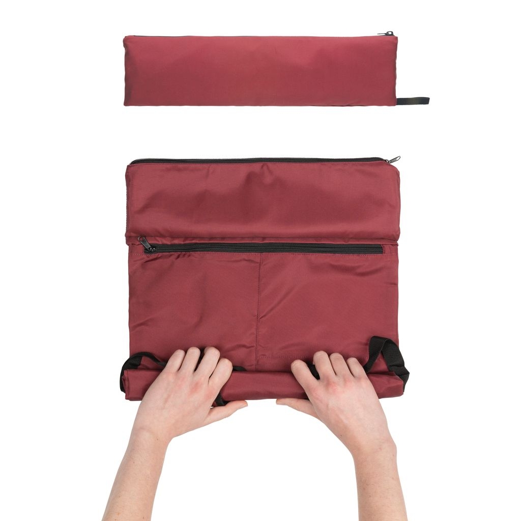 XDP763.17-4Dillon AWARE™ RPET faltbarer Lightweight-Rucksack_ rot