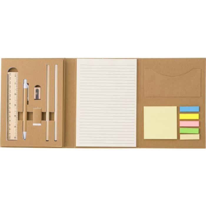 GI8273Schreibmappe aus Karton inkl. Zubehoer Montana