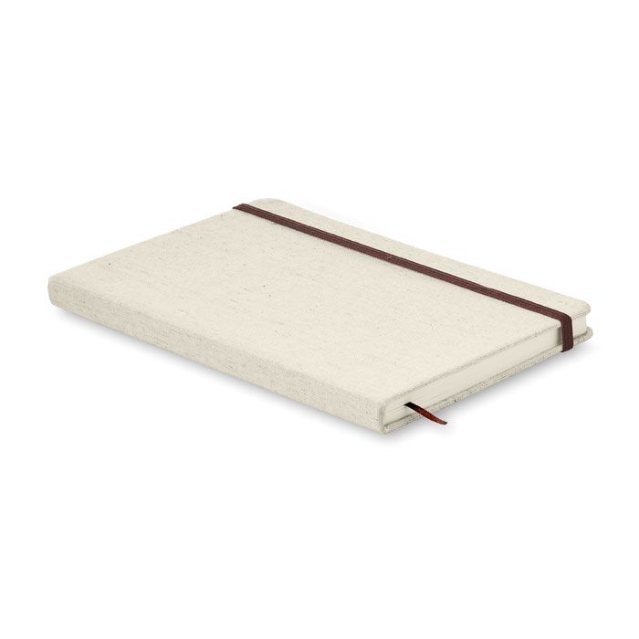 MO8712-13Canvas DIN A5 Notizbuch mit Canvas_ beige